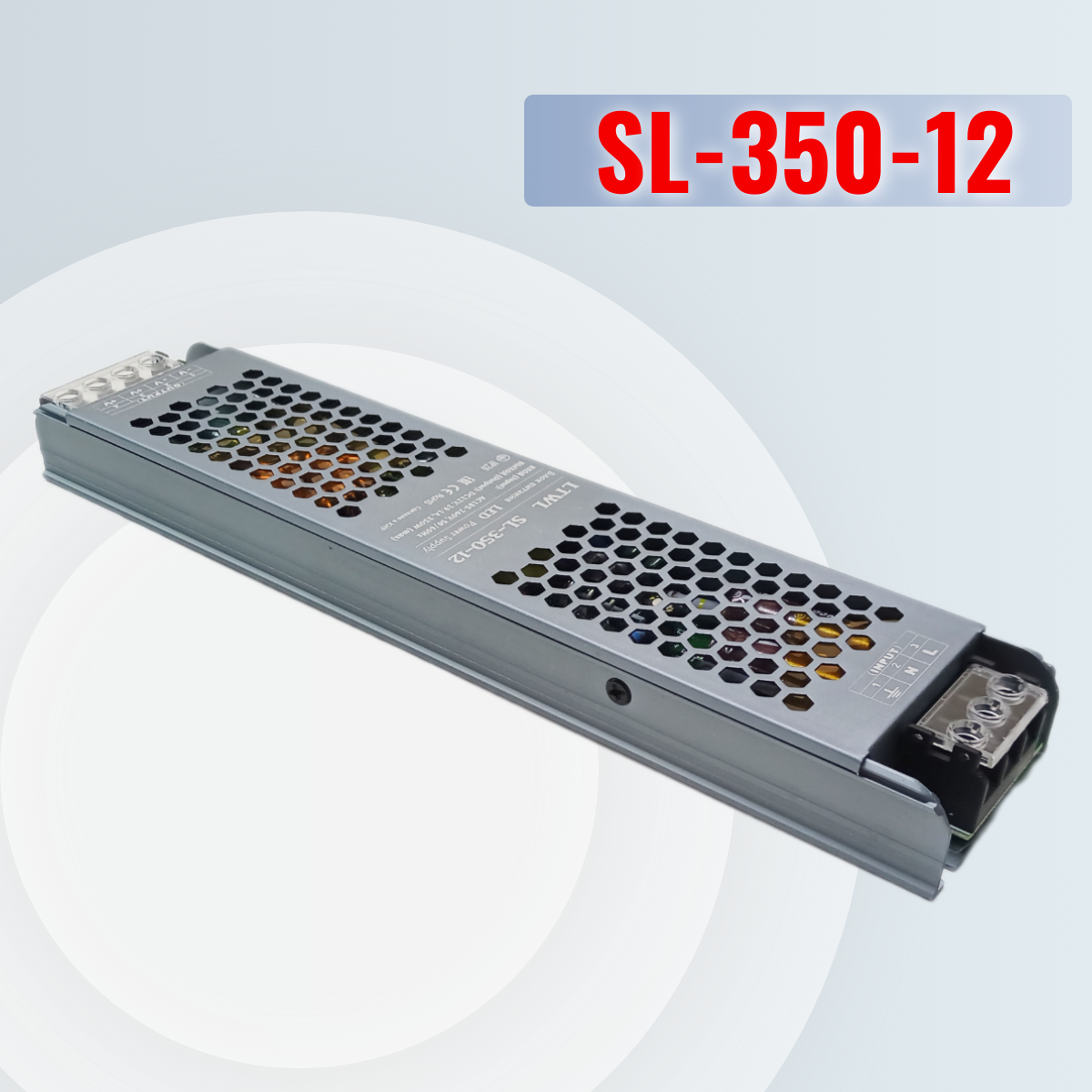Блок питания 12В, 350Вт - SL-350-12 фото 2